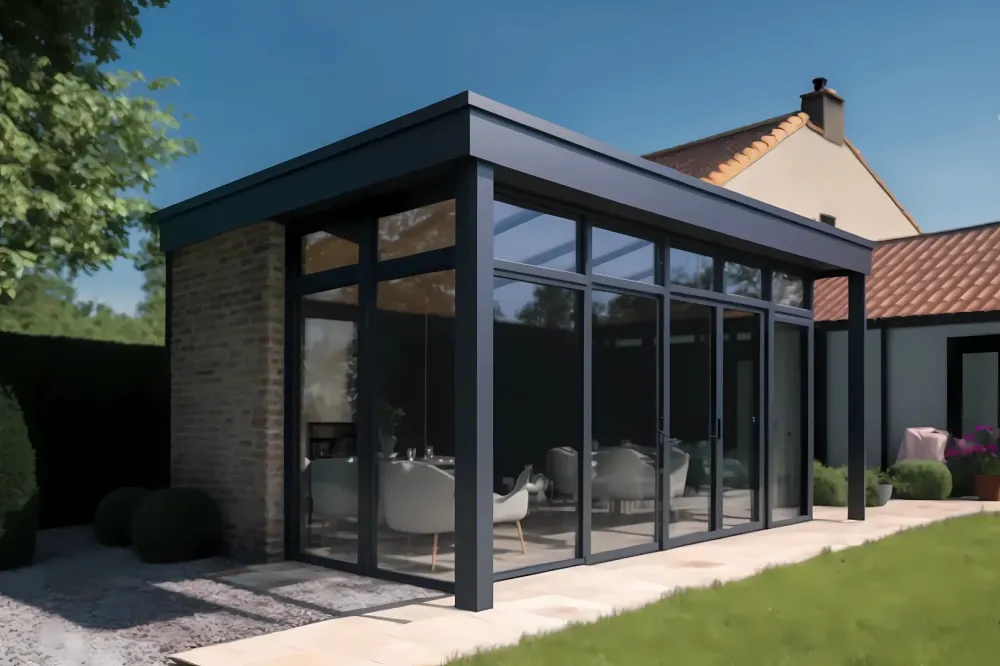 Extension aluminium à Mellac