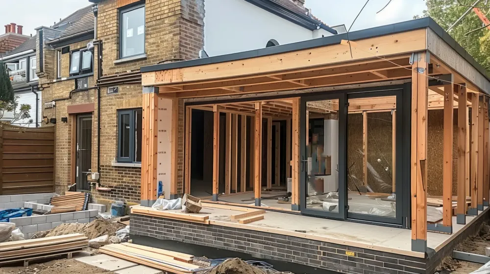 Maison extension ossature bois